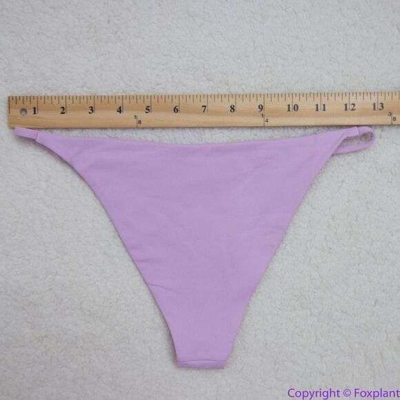 NEW Toast Swim Free People String Bikini Bottom in light lilac purple, L - Picture 7 of 12